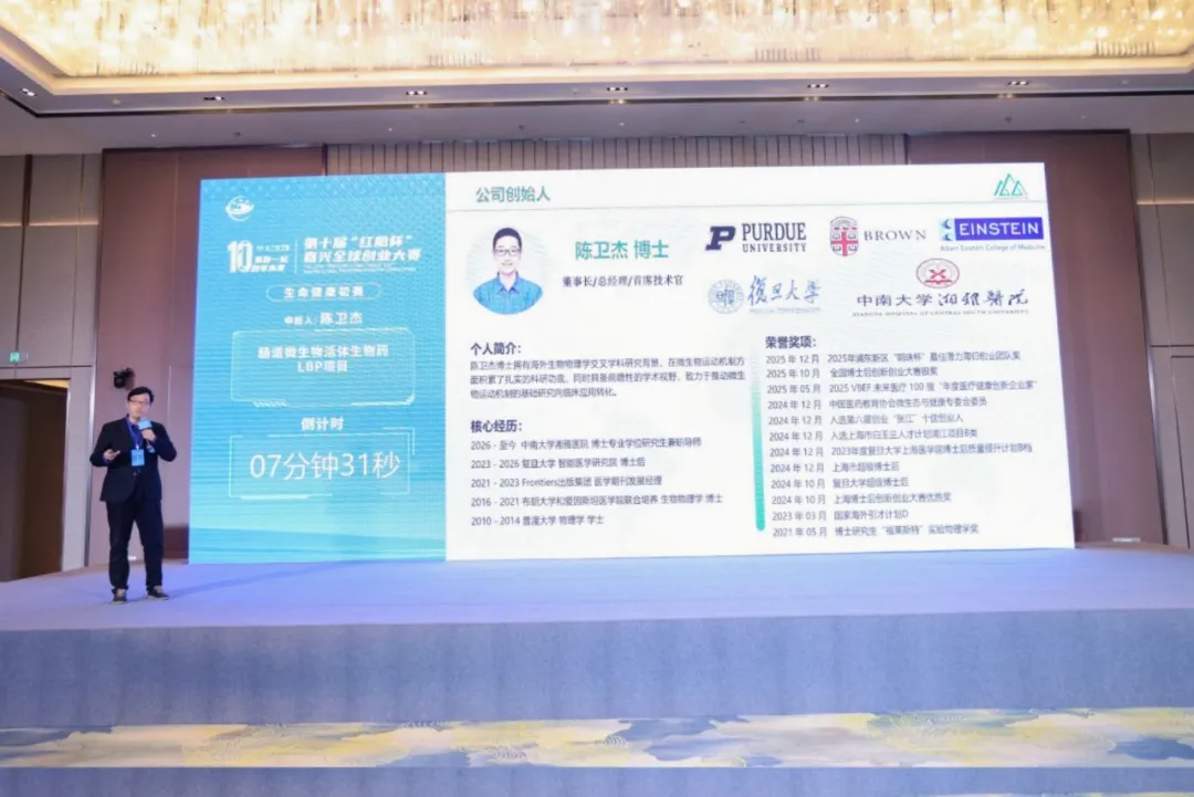 喜讯 | 力山生物陈卫杰博士荣获“红船杯”嘉兴全球创业大赛生命健康组初赛一等奖